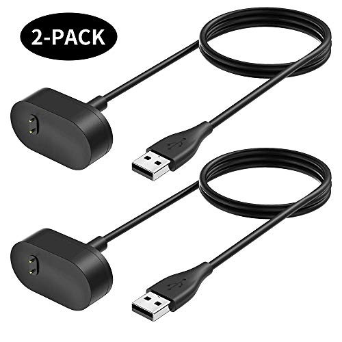 KIMILAR Compatible Fitbit Inspire Charger Cable, 2 Pack 3.3FT Replacement USB Charging Cable Cord Clip Dock Accessories Adapter Compatible Fitbit Inspire/Inspire HR Charger Smartwatch 2019