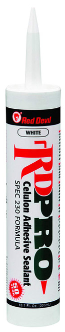 Red Devil 09260I RD Pro Celulon Adhesive Sealant, 10.1 oz., White
