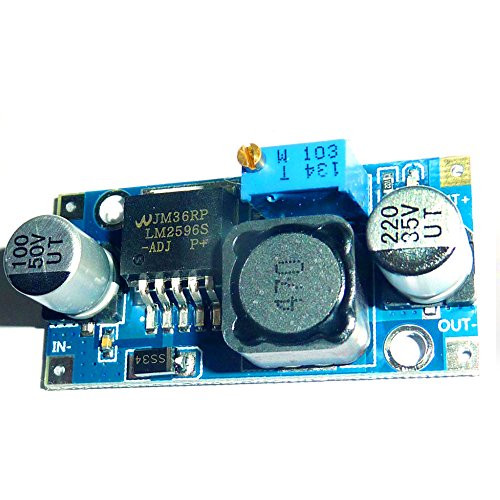 5 Pack LM2596S DC-DC 3-40V Adjustable Step-down Power Supply Module Voltage Regulator 3A