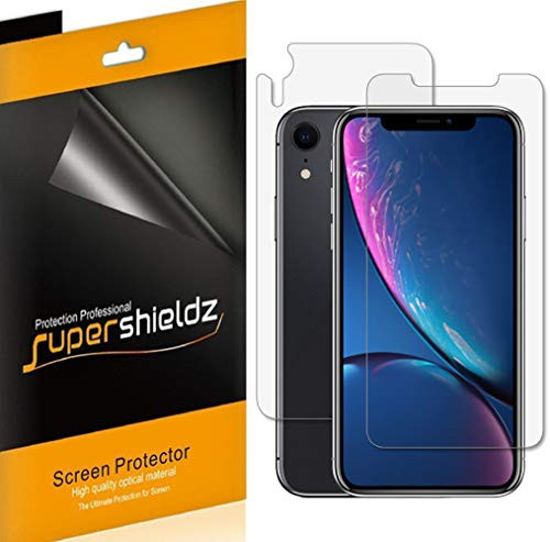 Supershieldz for Apple iPhone XR (6.1 inch) (Front and Back) Full Body Screen Protector, Anti Glare and Anti Fingerprint (Matte) Shield (3 Front and 3 Back)