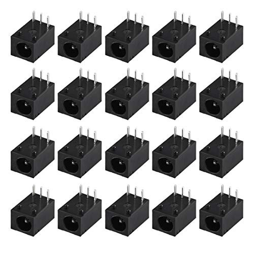 uxcell DC-003 3.5mmx1.3mm DC Power Jack Plug 3 Pin Female Socket Connector 20pcs