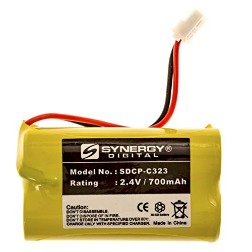 Synergy Digital Battery Compatible with Sony BP-TR10 Battery NI-CD, 2.4 Volt, 700 mAh, Ultra Hi-Capacity Battery - Replacement Battery for Sony BP-T50, Vtech BT275242, Cordless Phone Batteries