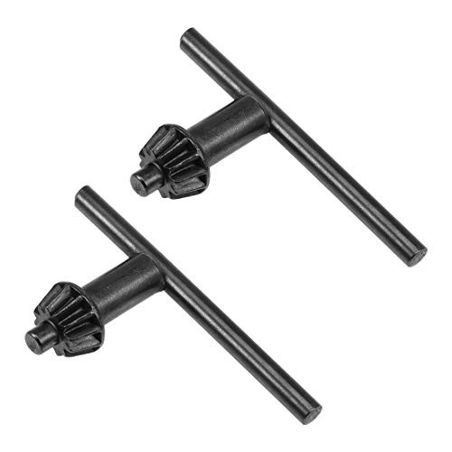 uxcell Chuck Key 6mm Pilot 12 Teeth for 1.5-13mm Drill Chuck Black 2pcs