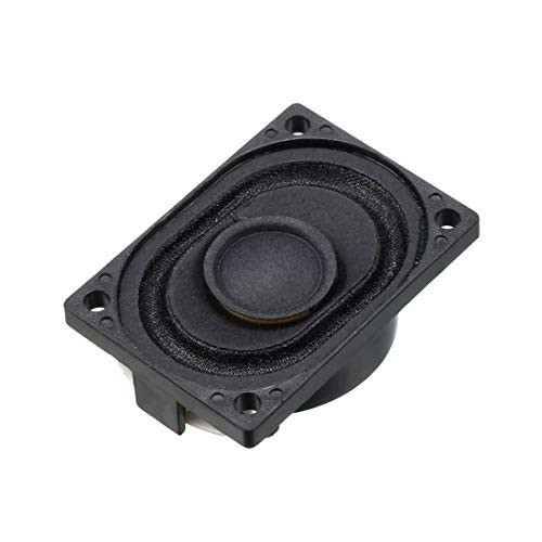 uxcell 7.5 Ohm 2Watts Metal Shell Round Internal Magnet Speaker Loudspeaker