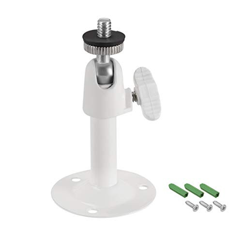 uxcell CCTV Camera Mount - Adjustable Indoor/Outdoor Camera Mounting Brackets w Screws 80mm Height White