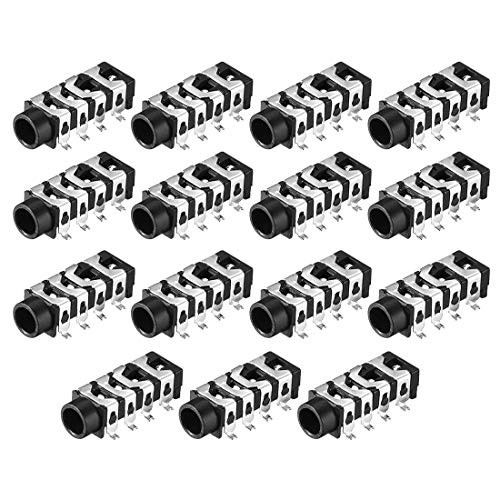 uxcell 3.5 mm Audio Jack Connector PCB Mount Female Socket 8 Pin PJ-313E 15pcs