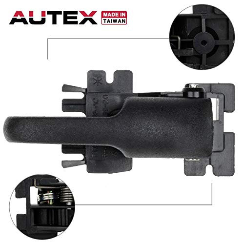 AUTEX Door Handle Interior Front/Rear Right Passenger Side RH Compatible with Ford Explorer,Mercury Mountaineer 1995-2001 Replacement for Ford Explorer Sport Trac 01-05 77156