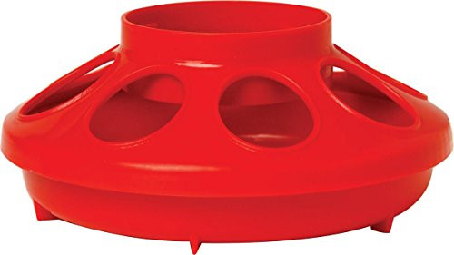 Miller Manufacturing 806RED 1-Quart Baby Chick Feeder, Red (Discontinued by Manufacturer)