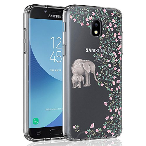 Case for Samsung Galaxy J3 2018/J3 V 2018/J3 Achieve/Express Prime 3/Amp Prime 3/J3 Eclipse 2/J3 Prime 2/J3 Star/J3 Orbit/Sol 3/J3 Aura/J3 Emerge 2018, SYONER Ultra Slim Clear Phone Case [Elephant]