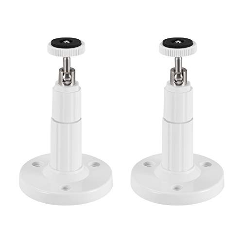 uxcell CCTV Camera Mount - Adjustable Indoor/Outdoor Camera Mounting Brackets White ABS 5 inch Height, 2 Pcs
