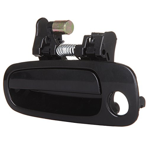 ECCPP Door Handle Exterior Outer Front Replacement Driver Side for 1998 1999 2000 2001 2002 Toyota Corolla Black(1pc)