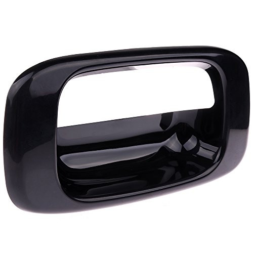 SCITOO Tailgate Handle fit 1999 2000 2001 2002 2003 2004 2005 2006 2007 Chevy Silverado GMC Sierra Smooth Black(1pc)