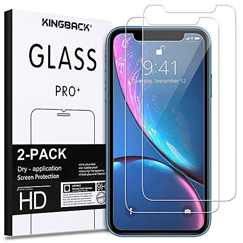 iPhone XR Glass Protector, 6.1 Inch Premium Tempered Glass Screen Protector for Apple iPhone XR 9H Hardness 2.5D Super Easy Apply High Definition (2018)