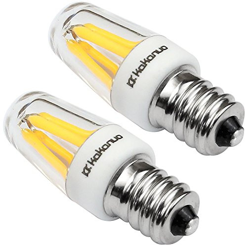 Kakanuo E12 LED Bulb 2.5 Watt Warm White 3000K 25W Equivalent 250Lumen Candelabra Base 4XCOB Non-Dimmable AC110V-130V for Chandelier/Ceiling Fan(Pack of 2)