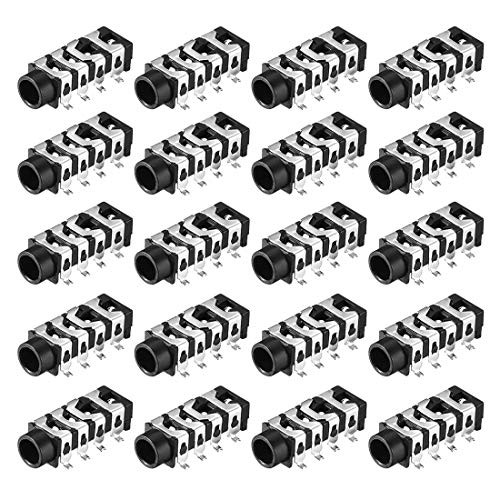 uxcell 3.5 mm Audio Jack Connector PCB Mount Female Socket 8 Pin PJ-313E 20pcs