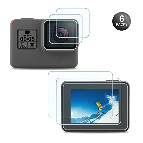 Kupton Screen Protector for GoPro Hero 7 (Black only)/ 6/5 /Hero (2018) (6 Packs), LCD Screen Protector + Lens Protrector Film for GoPro Hero7 Hero6 Hero5 GoPro Accessories Kupton Screen Protector for GoPro Hero 7 (Black only)/ 6/5 /Hero (2018) (6 Packs), LCD Screen Protector + Lens Protrector Film for GoPro Hero7 Hero6 Hero5 GoPro Accessories