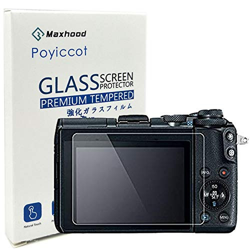 Poyiccot for Canon EOS M6 / EOS M100 Tempered Glass Screen Protector, Optical 9H Hardness 0.3mm Ultra-Thin DSLR Camera Tempered Glass for Canon EOS M6, EOS M100 (1 Pack)