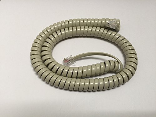 The VoIP Lounge 12 Ft Ash Handset Curly Cord for Nortel Norstar M Series Phones M7100 M7208 M7310 M7324 M2008 M2616 M5316