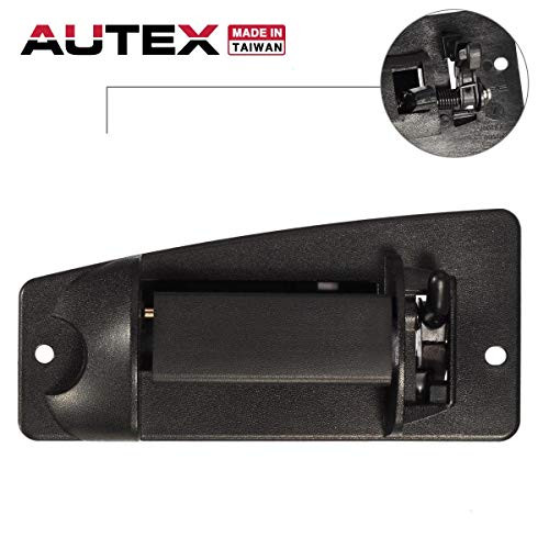 AUTEX 79100 Exterior Door Handle Rear Left Driver Side Compatible with Chevrolet Silverado,GMC Sierra 1500 2500 3500 HD Classic 1999 2000 2001 2002 2003 2004 2005 2006 2007 Door Handle 15758172