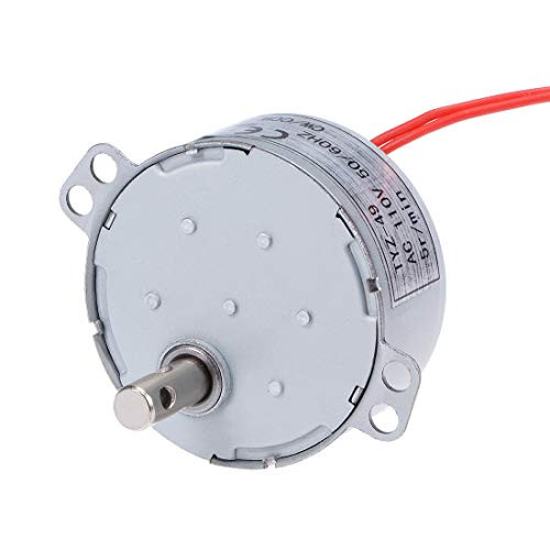 uxcell Synchronous Motor AC 110V 50/60Hz 5RPM CW/CCW Torque 4W Turntable Gear Box for Microwave Oven