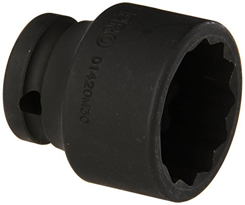 KT Pro Tools D1420M30 1/2" Drive 12-Point Impact Socket
