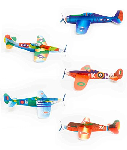 Fun Central AY822 8 Inch 24 Counts Novelty Glider Planes, Glider Plane, Glider Planes, Plane Glider, Toy Glider Planes, Gliders Planes, Foam Glider Plane, Glider Plane Toy - Assorted