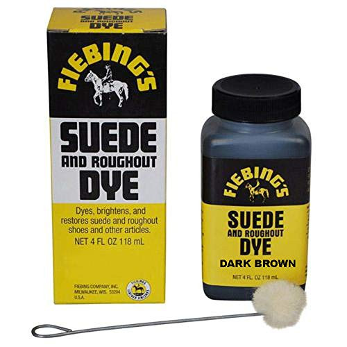 Fiebing's Suede and Roughout Dye - 4 Ounces, Dark Brown