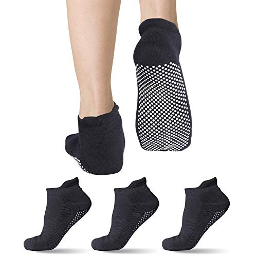 YSense Yoga Socks Non Slip Skid Socks with Grips, Ideal for Pilates, Pure Barre, Yoga, PiYo