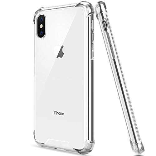 Salawat for iPhone Xs Case iPhone X Case, Clear iPhone Xs Case TPU Bumper Anti Scratch Thin Phone Case Cute Cover Reinforced Corners Shock Absorption Protective Case for iPhone X/Xs (Clear)