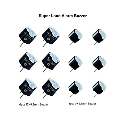 BETAFPV Super Loud DC 5V Active Alarm Buzzer Beeper Tracker 2 Terminals Electronic Continuous Sound Buzzer 12X9.5mm and 9X5.5mm for FPV Racing Drone
