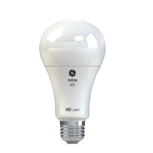 GE Lighting Relax LED HD 17-watt (100-watt Replacement), 1600-Lumen A21 Light Bulb with Medium Base, Soft White, 2-Pack GE Lighting Relax LED HD 17-watt (100-watt Replacement), 1600-Lumen A21 Light Bulb with Medium Base, Soft White, 2-Pack