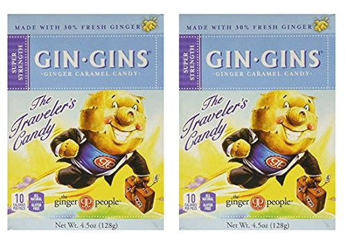 Ginger People Gin Gins Boost Ultra Strength Ginger Candy 4.5 ounce (Pack of 2)