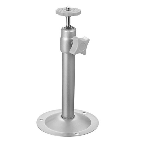 uxcell CCTV Camera Mount - Adjustable Indoor/Outdoor Security Camera Mounting Brackets 167mm Height Aluminum Silver Tone