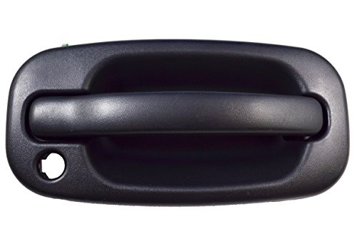 PT Auto Warehouse GM-3523A-FR - Outside Exterior Outer Door Handle, Textured Black - with Keyhole, Passenger Side Front