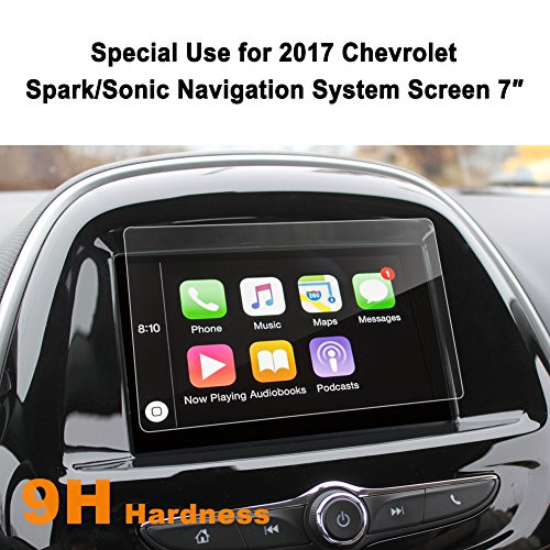 2017 Chevrolet Spark/Sonic MyLink 7-Inch Car Navigation Screen Protector, LFOTPP Clear TEMPERED GLASS Infotainment Display In-Dash Center Touch Screen Protector 2017 Chevrolet Spark/Sonic MyLink 7-Inch Car Navigation Screen Protector, LFOTPP Clear TEMPERED GLASS Infotainment Display In-Dash Center Touch Screen Protector