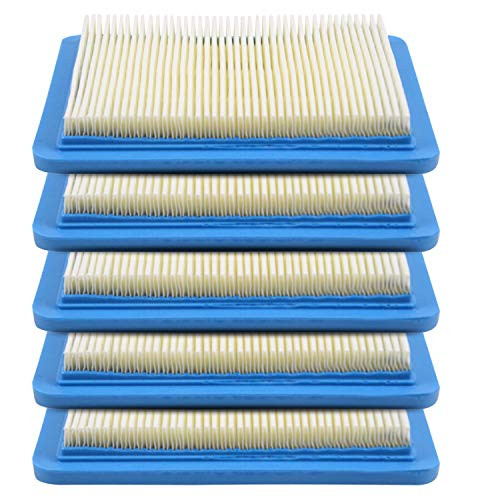 5pc Air Filter Replacement - Compatible for Briggs & Stratton 491588 491588S 4915885 399959 Toro 20332, Craftsman 3364 John Deere PT15853 Oregon 30-710 Stens 102-549 Premium Lawn Mower Air Cartridge