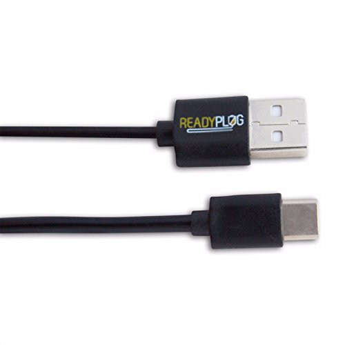 ReadyPlug USB Type-C Cable for: Asus ZenPad Z8 ZT581KL Tablet? for Verizon Data/Charge/Sync (Black, 1 Feet)