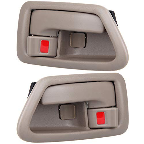 OCPTY Door Handles Interior Front Rear Driver Passengere Side Replacement fit 1997-2001 Toyota Camry Inside Door Handles Texture Beige(2pcs)