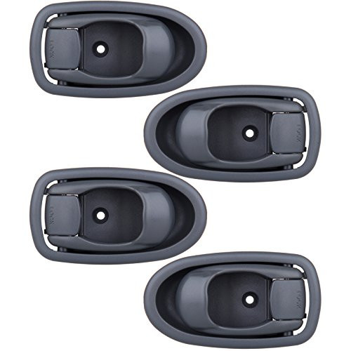 ECCPP Door Handles Interior Inner Inside Front Rear Passenger Driver Side Replacement for 2001 2002 2003 2004 Kia Spectra Gray(4pcs)
