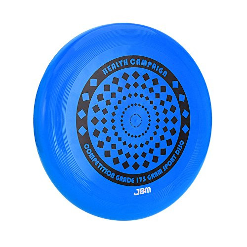 JBM Flying Sports Disc 175 Gram for Adult Kids Outdoor Beach Garden Patio Game Leisure - Blue Orange