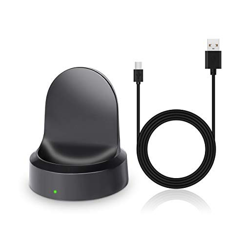 LANMU Charger for Samsung Gear S3,Charging Dock Cradle Charger for Samsung Gear S3 Classic/Frontier Smart Watch (Black)