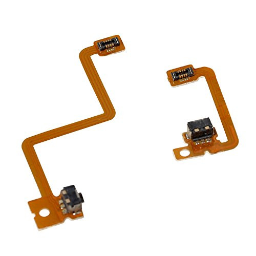 Timorn L R Shoulder Button with Flex Cable Repair Parts for Nintendo 3DS Left Right Shoulder Button (2 Sets)