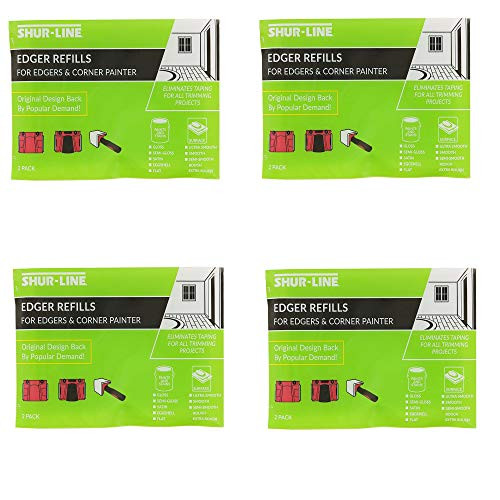 Shur-Line 2001046 Replacement Pad Bundle for Corner Painter and Edger 3.75 x 4.75 Inches (8 Pads Included)