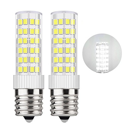 DiCUNO E17 LED Bulb 5 Watt Appliance Bulb Microwave Oven Light 6000K Daylight White, 550lm, 50W Halogen Equivalent Non-dimmable (2-Pack)