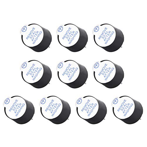 uxcell 10 Pcs DC 5V Active Electronic Buzzer Alarm Beeper Continuous Sound Speaker 2 Terminals