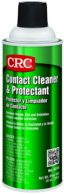 CRC Contact Cleaner and Protectant, 10 oz Aerosol Can, Clear