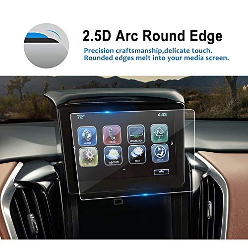 LFOTPP [Upgrade] 2018 Chevrolet Traverse 8-Inch MyLink Car Navigation Screen Protector, Clear Tempered Glass Infotainment Display in-Dash Center Touch Screen Protector Anti-Scratch