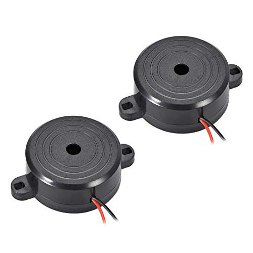 uxcell 2 Pcs DC 9-15V Active Electronic Buzzer Alarm Piezo Sounder Continuous Sound Beep Speaker