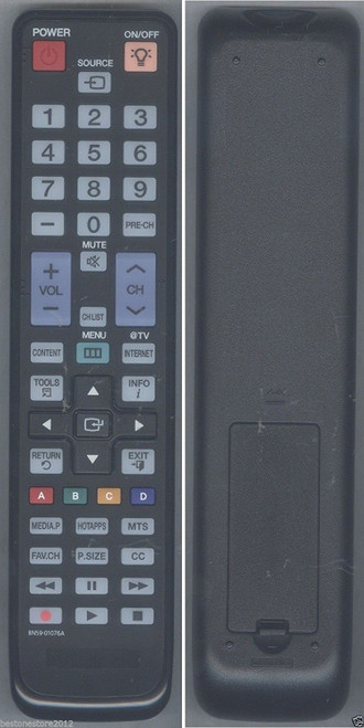 New Replaced Remote BN59-01076A BN5901076A fit for Samsung UN32EH4000 UN46EH6000F UN55EH6000