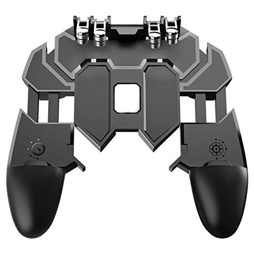 LICHIFIT Mobile Game Controller Turnover Button Gamepad six-Finger Phone Handle Gaming Trigger Fire Aim Key for PUBG iOS Android